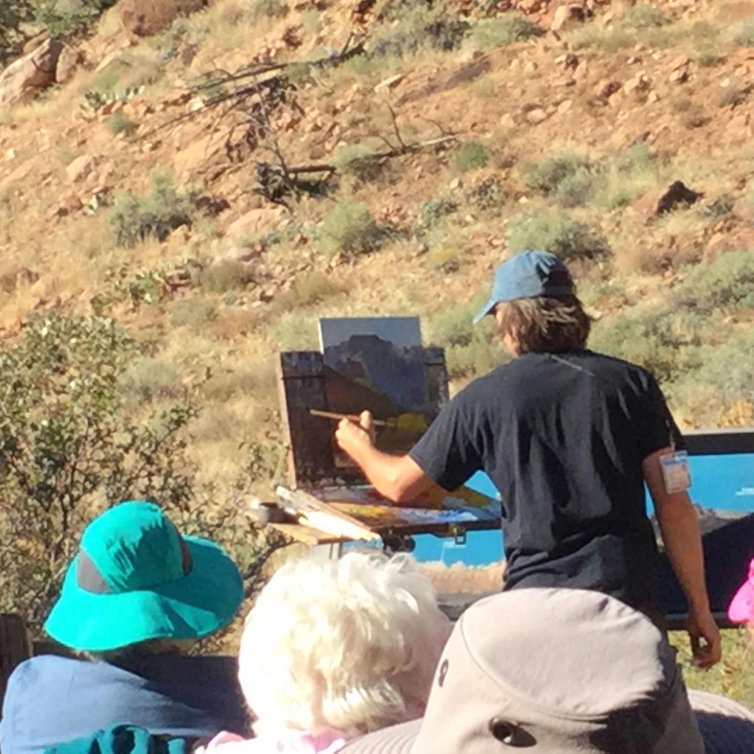 Day two 5 more painters showing their skills 